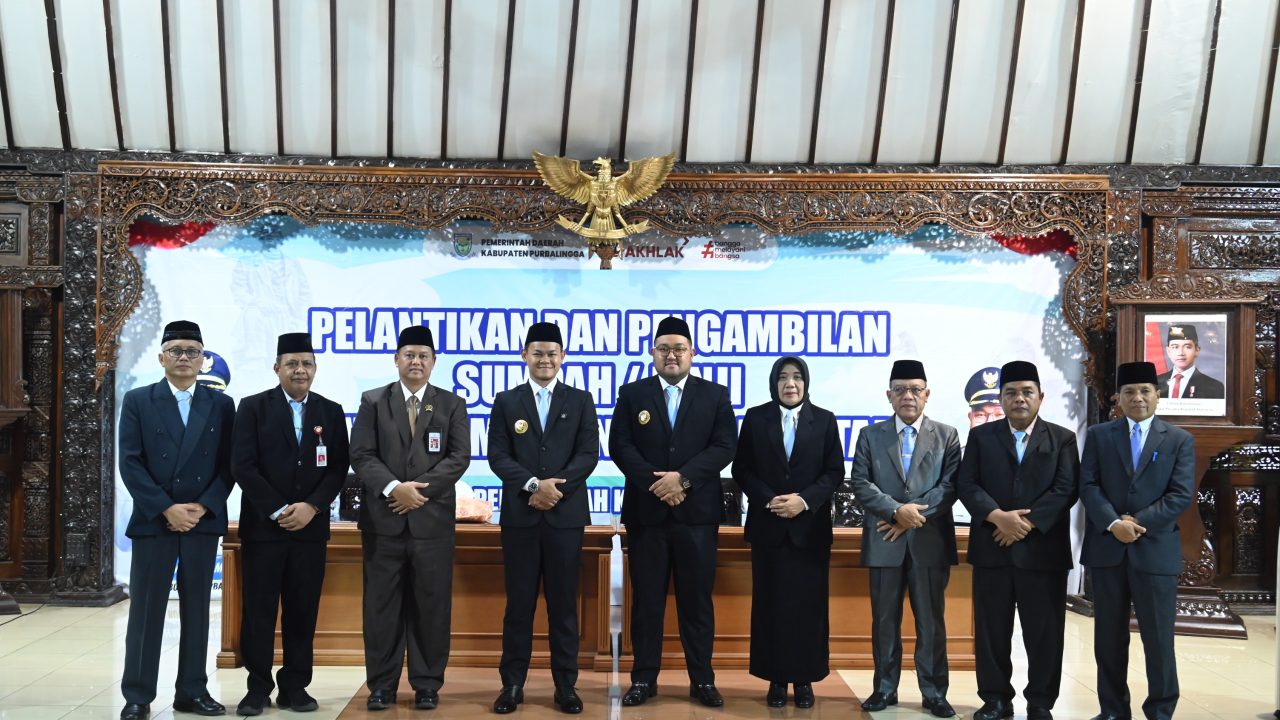 Susunan Perangkat Daerah Baru Pemkab Purbalingga, Lima Kepala Dinas Resmi Dilantik